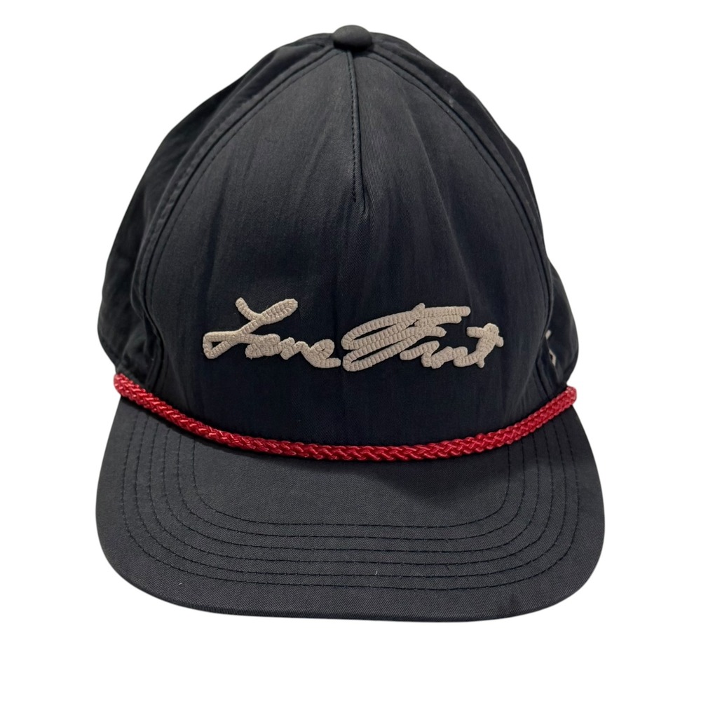 Lane Frost Signature Rope Hat Mens Navy Blue Snapback Western Bull Riding Cap